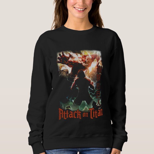 Sudadera Attack on Titan Season 2 Titan Attack Show Poster  (Anverso)