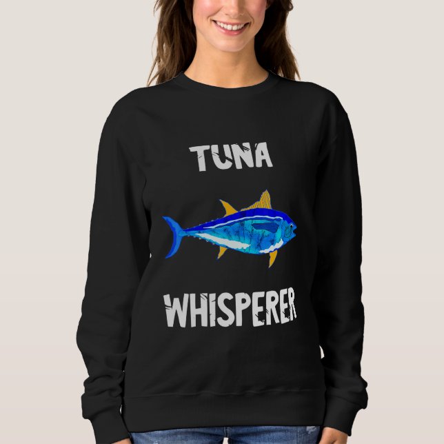 Sudadera Atún Whisperer Atún Pescado Pescado Mar Profundo (Anverso)