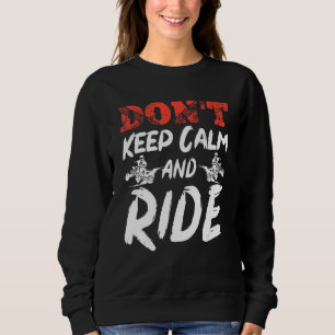 Sudadera ATV Quad Biker Cuatro Ruedas Vintage no se queda C