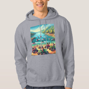 Sudadera ATVs &Jetski & Wave Runners & Seadoos en la playa