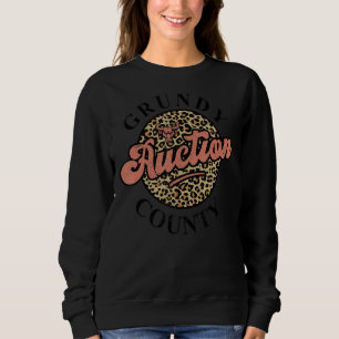 Sudadera Aución del Condado de Grundy de Leopard Bull Skull
