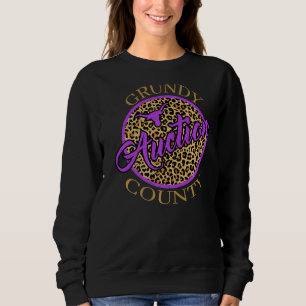 Sudadera Aución del Condado de Grundy de Leopard Bull Skull