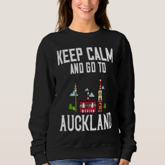 Sudadera Auckland New Zealand City Skyline Map Travel