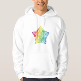 Sudadera Audaz estrella del hongo arcoiris y del patrón de 