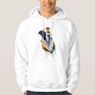 Sudadera Audaz goteo de Bulldog - Diseño artístico de camis