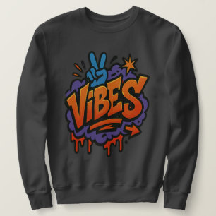 Sudadera Audaz graffiti "Vibes" Street Art