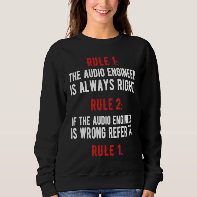 Sudadera Audio Engineer Sound Engineer Audio Engineering (Anverso)