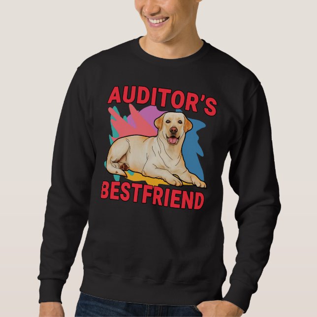Sudadera Auditor S Mejor Amigo Labrador Recuperador Perro M (Anverso)