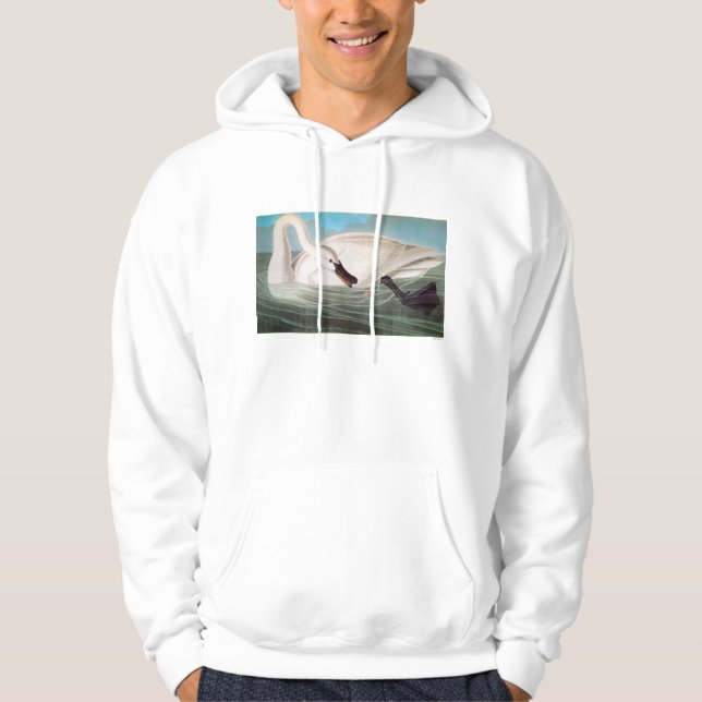 Sudadera Audubon: Cisne de trompetista (Anverso)