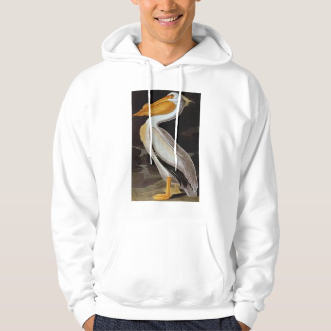 Sudadera Audubon: Gran Pelícano Blanco (Anverso)