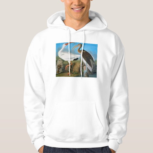 Sudadera Audubon: Ibis blanco (Anverso)