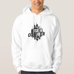 Sudadera Auge y conquista - Desi geométrico negrita negro y
