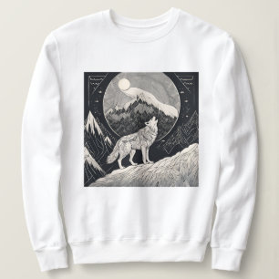Sudadera Aúl de lobo nocturno - Estética de la luz de la lu