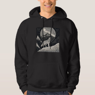 Sudadera Aúl de lobo nocturno - Estética de la luz de la lu