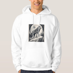 Sudadera Aúl de lobo nocturno - Estética de la luz de la lu