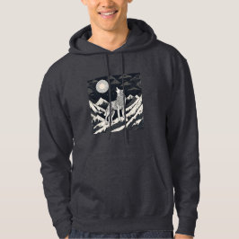 Sudadera Aúl de lobo nocturno - Estética de la luz de la lu