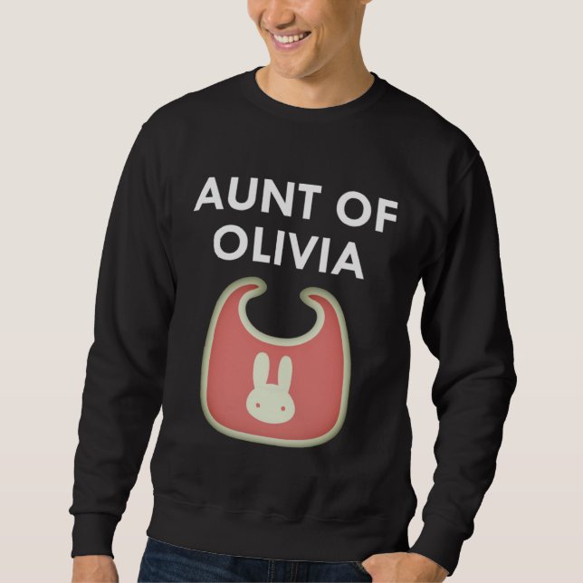 Sudadera Aunt Baby Olivia Newborn Girl Individual (Anverso)