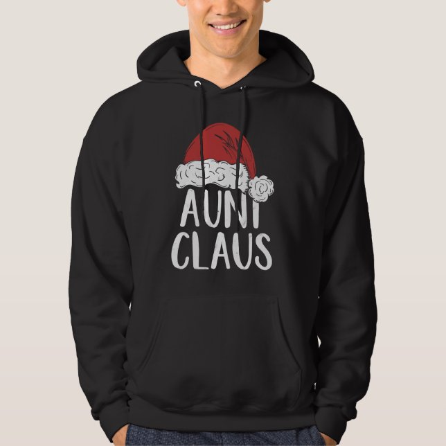 Sudadera Aunt Claus Christmas Costume  Santa Matching Famil (Anverso)