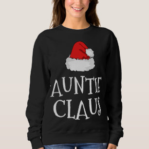 Sudadera Auntie Claus Navidades Gorra Grupo Familiar coinci