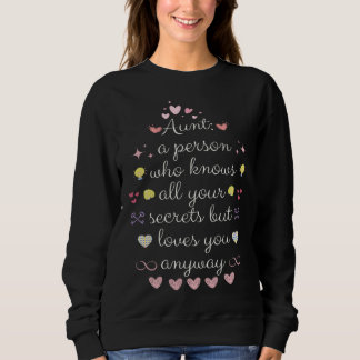 Sudadera Auntie Love Family Trust and Secrets cool Auntie v
