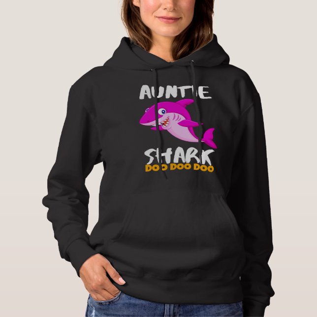 Sudadera Auntie Shark  Last Minute (Anverso)