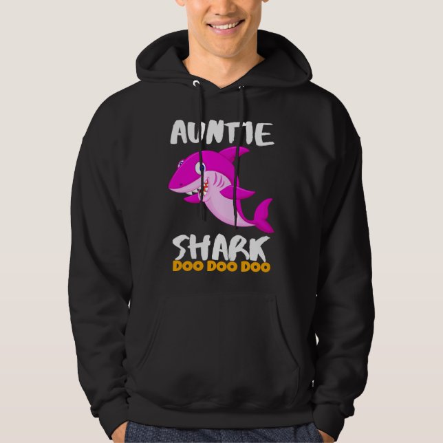 Sudadera Auntie Shark  Last Minute (Anverso)