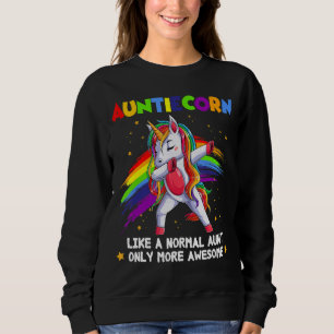 Sudadera Auntiecorn Como Una Tía Sólo Una Ingeniosa Unicor 