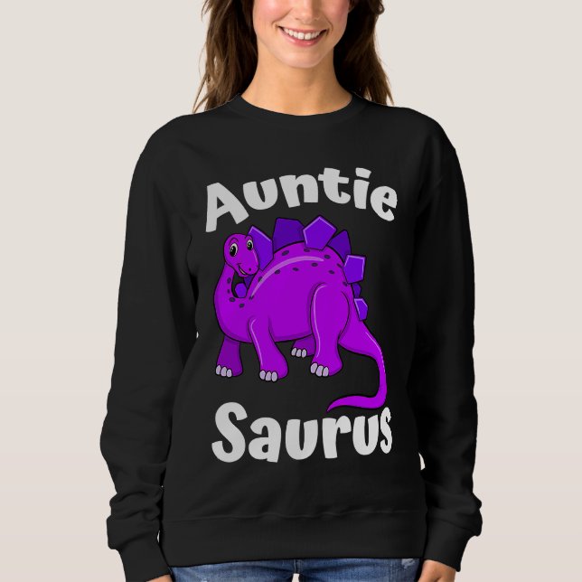 Sudadera Auntsaurus Aunt Dinosaur  Dino (Anverso)