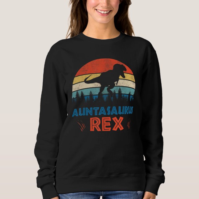 Sudadera Auntsaurus T Rex Dinosaur Tunt Saurus (Anverso)
