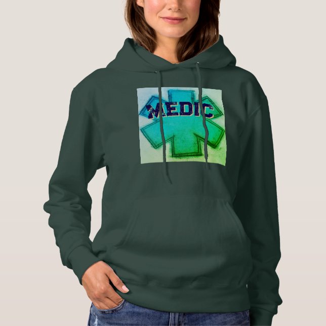 Sudadera Auqa Hoodie Médica Femenina (Anverso)
