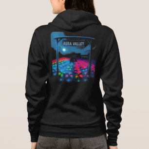 Sudadera Aura Cultivando el colorido valle al frente y atrá