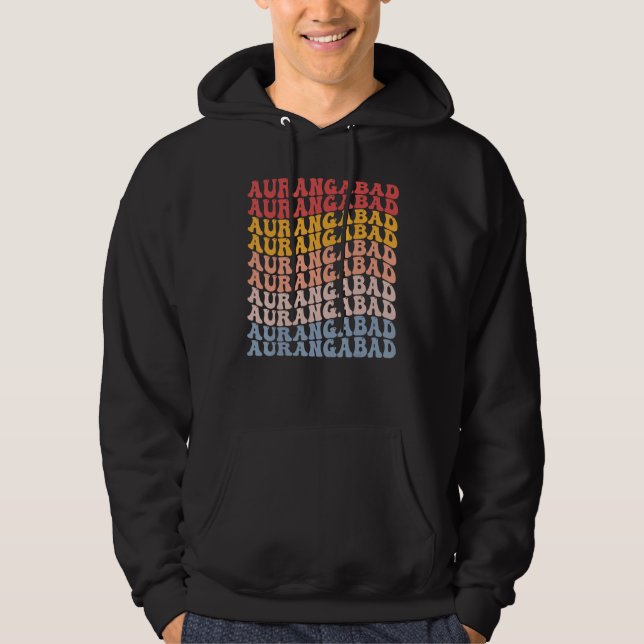 Sudadera Aurangabad City Groovy Retro (Anverso)