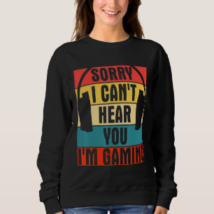 Sudadera Auricular de Guay Retro Gamer lo siento no te oigo