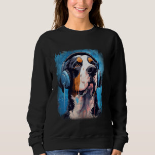Sudadera Auricular Rave EDM Perro de la Montaña Suizo Grand