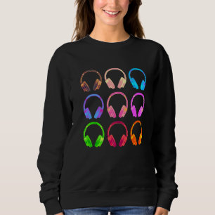 Sudadera Auriculares Collage Disk Jockey & Music
