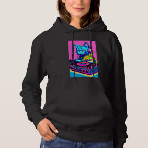 Sudadera Auriculares DJ Cat Tocadiscos Mezclador DJ Dreamwa