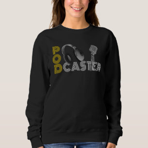 Sudadera Auriculares Micrófono de Podcast PodCaster