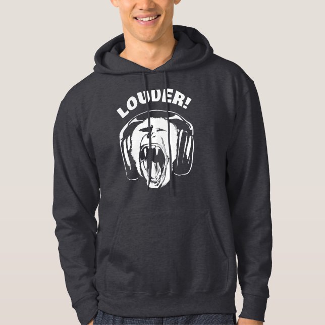 Sudadera Auriculares Monkey Loud Music Lover (Anverso)