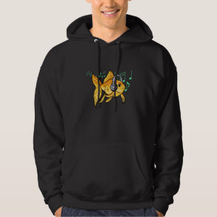 Sudadera Auriculares Peces Dorados Notas Musicales Músico C