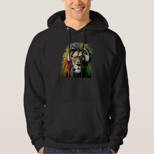 Sudadera Auriculares Rasta Lion Rastafari Reggae & Vibracio