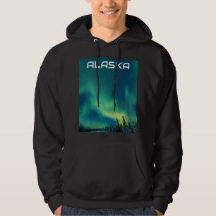 Sudadera Aurora Borealis Luces boreales Alaska noche cielo