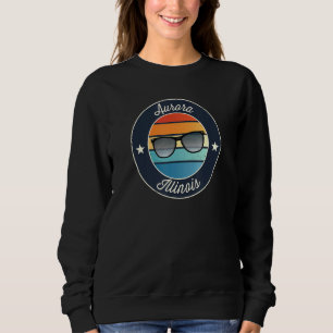 Sudadera Aurora Illinois Il Vacation Souvenir Gafas de sol 