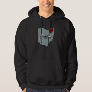 Sudadera AURORA Ohio OH Ciudad Estado EE. UU. Recuerdo Boni