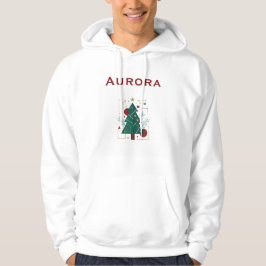 Sudadera Aurora Winter Vector Hoodie – Gráfico Moderno Mini