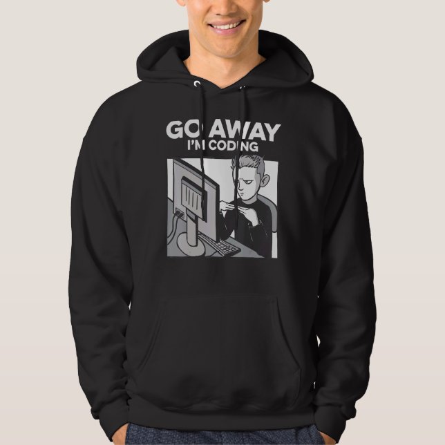 Sudadera Ausente Estoy Coding Programmer Software Developer (Anverso)