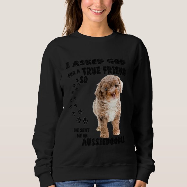 Sudadera Aussiedoodle Cita A Mamá Aussiepoo Dad Cute Aussie (Anverso)