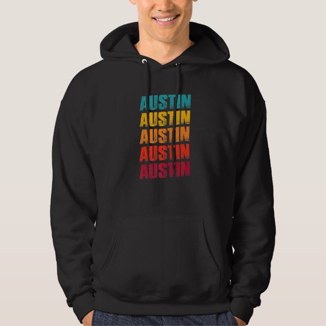 Sudadera Austin Texas Souvenir  Retro Vintage Austin (Anverso)