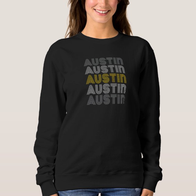 Sudadera Austin Tx Retro (Anverso)
