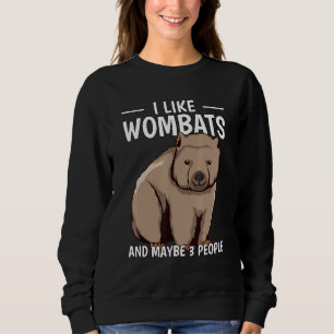 Sudadera Australia Cita Que Me Gustan Los Wombats Y Quizás