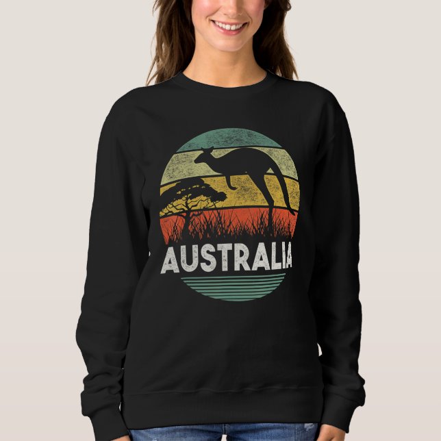 Sudadera Australia Day Funny Australian Kangaroo Vintage (Anverso)